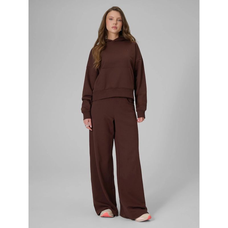 Women's wide-leg sweatpants 4F