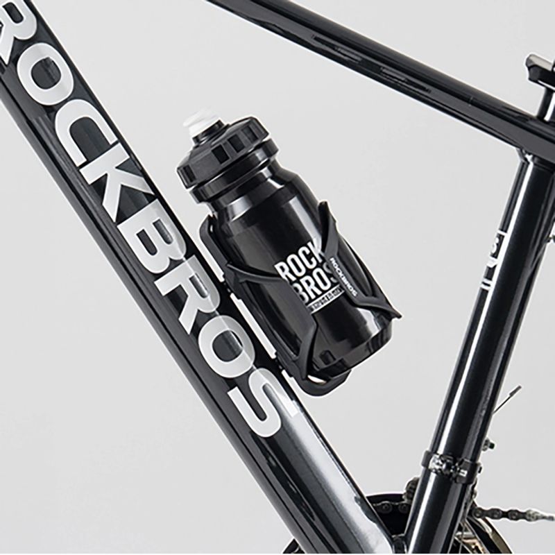 Rockbros 600 ml Bike Bottle - Black czarny water bottles, training equipment