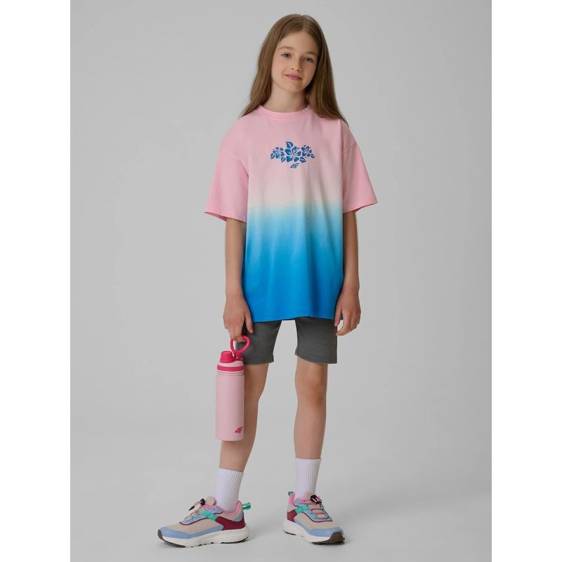 4F Girls' loose T-shirt with print 158/164 ruházat 4FJRSS26TTSHF4186-91A