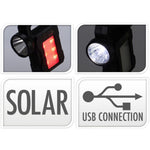 Flashlight Camping Lamp USB Charging and Solar Redcliffs utcai cipő