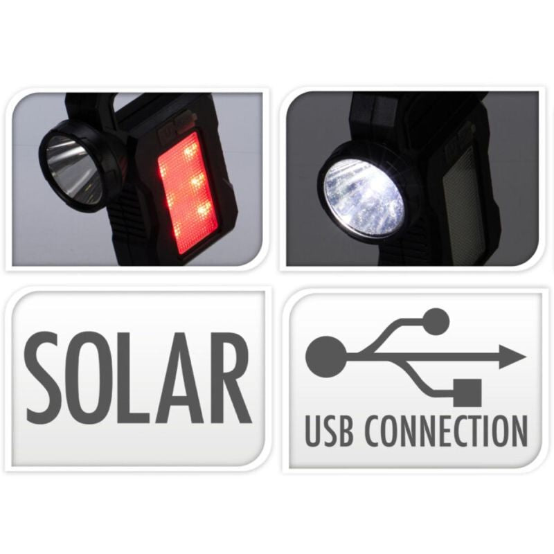 Flashlight Camping Lamp USB Charging and Solar Redcliffs utcai cipő