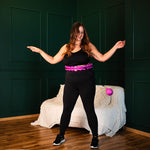HMS Hula Hop Set Hhw12 Violet With Nuts And Weight + Belt Br163 Black Plus Size fekete póló 17-44-620