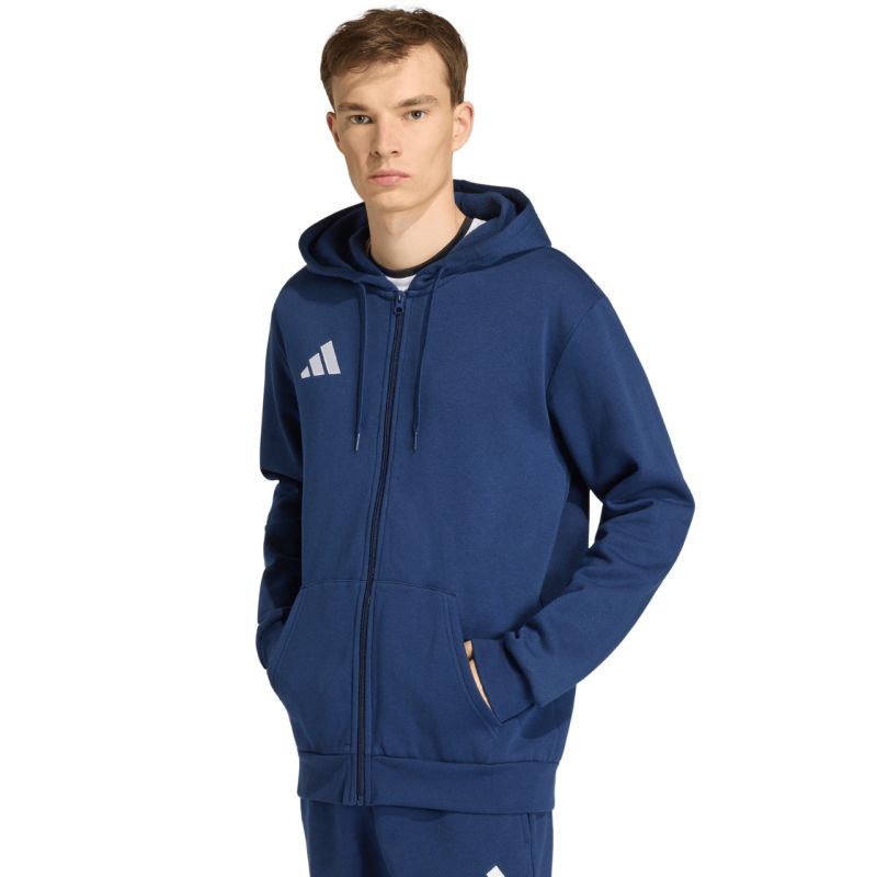 Men's adidas Entrada 26 FZ Hoody navy blue KF5946 sötétkék kapucnis pulóver