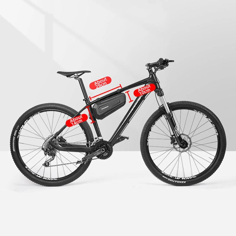 Rockbros B66 waterproof bicycle for frame - black 1.5 l táska