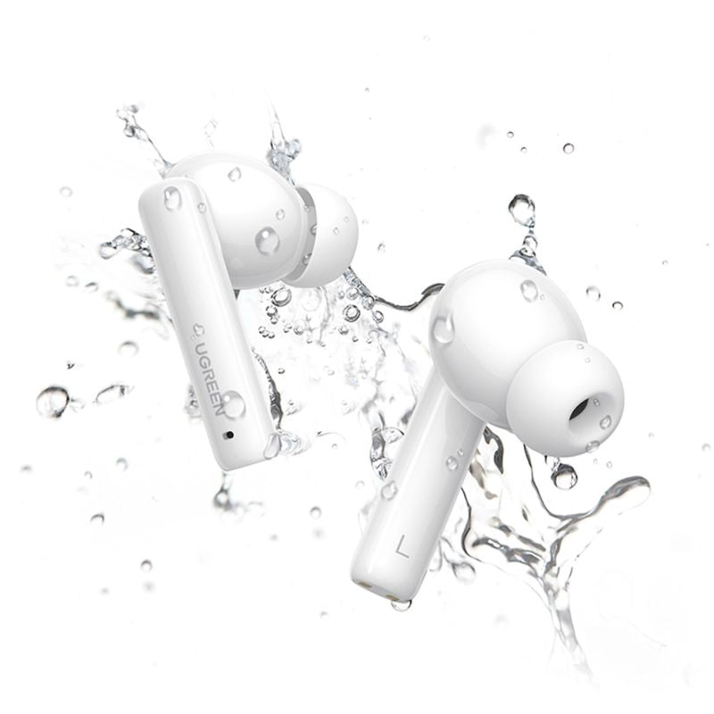 head Ugreen HiTune T3 Active WS106 Wireless Bluetooth 5.2 TWS ANC Headphones - White biały computers and accessories