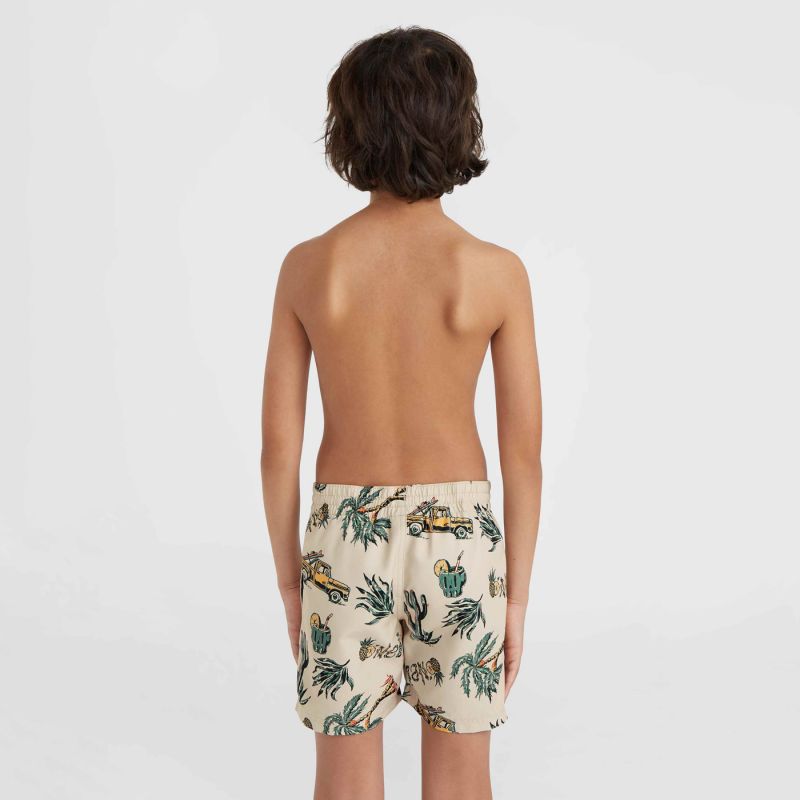 O'Neill O'Neil Mix & Match Cali Print 13'' Swim Jr bézs shorts, swimming shorts
