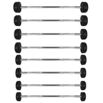 HMS Rubber-coated fixed barbell/bar 10 kg GSG-10 fekete súlyzó 17-58-014