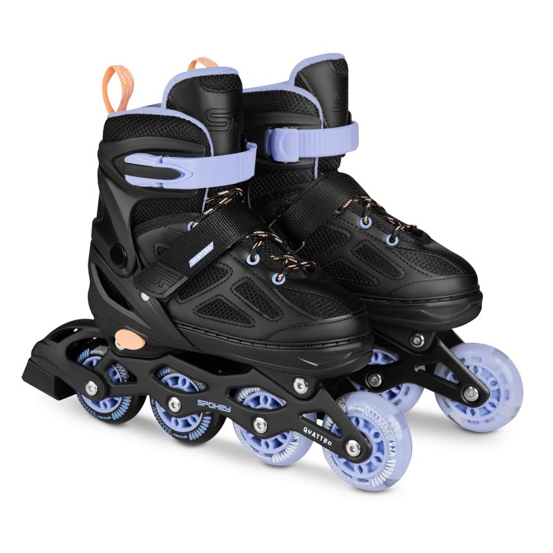 Spokey Quattro 4IN1 SPK-943430 inline skates size 34-37 BK/VT Szabadidő kiegészítő