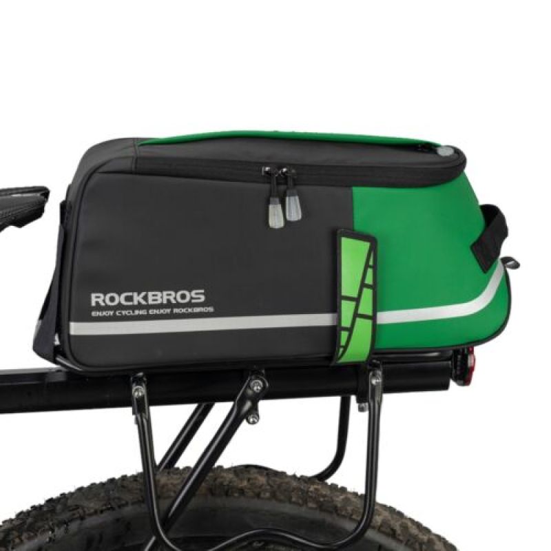 Rockbros A20 Bike Black and Green zöld táska