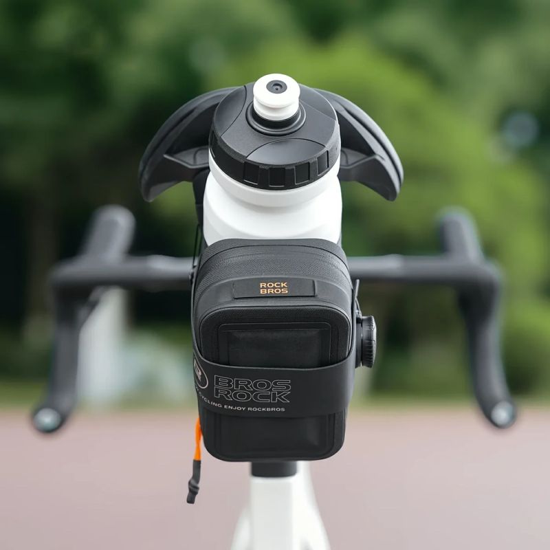 Rockbros AS-150 Waterproof Multifunctional Saddle with Bottle Holder - Black fekete táska