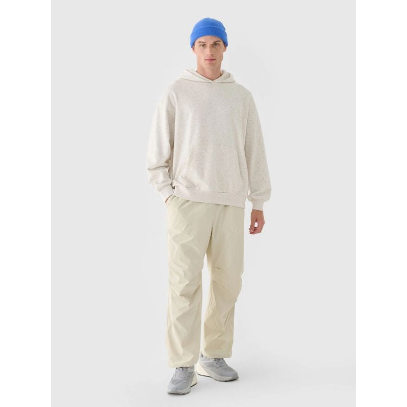 Men's sweatshirt with hood, open, 4F 4FWAW24TSWSM1310-11S kapucnis pulóver