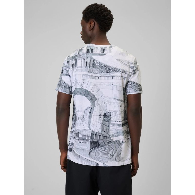 4F Men's regular printed T-shirt póló