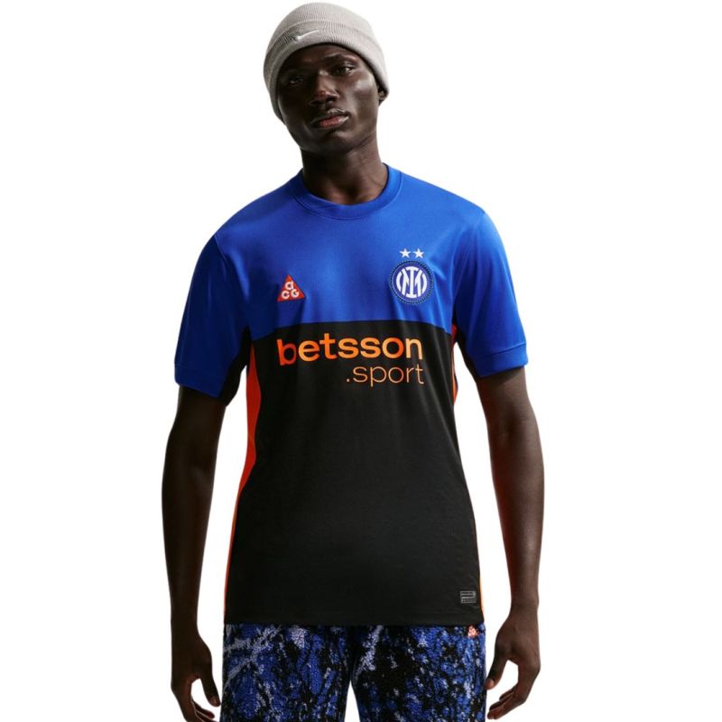 Nike Inter Milan 2026 Stadium SE Men's Jersey Black and 413 kék mez 158015S