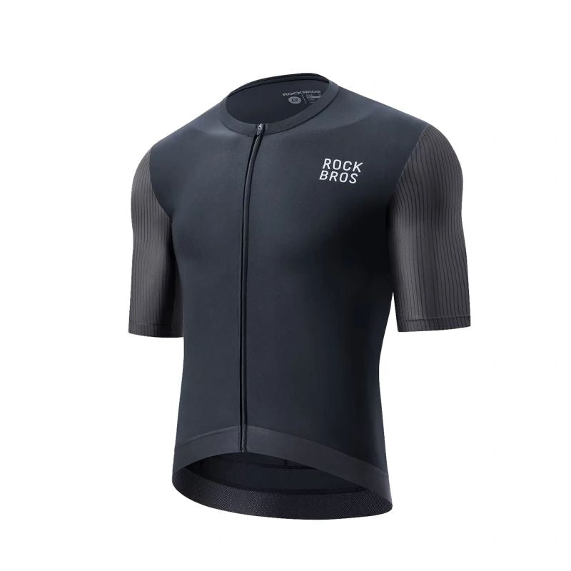 Rockbros 15200025 Short Sleeve Cycling Jersey Size L - Black czarny \ l póló