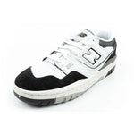 New Balance 550 youth sports sneakers leather fashionable black white fekete utcai cipő