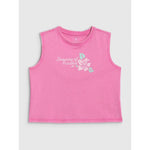 4F Girls' sleeveless T-shirt with print póló