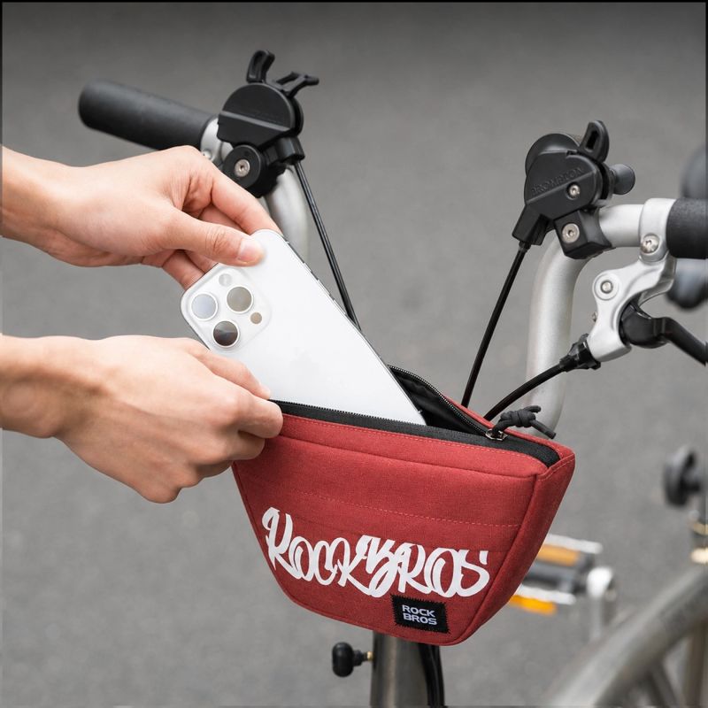 Rockbros G011 Flash Journey Handlebar – Trapezoidal, Red czerwony hátizsák 5907769384219-211935