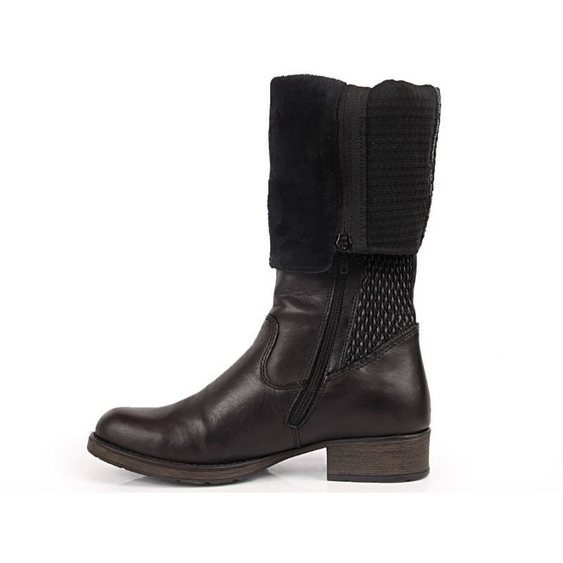 Inny Rieker W Z9591-00 black leather boots Túracipő