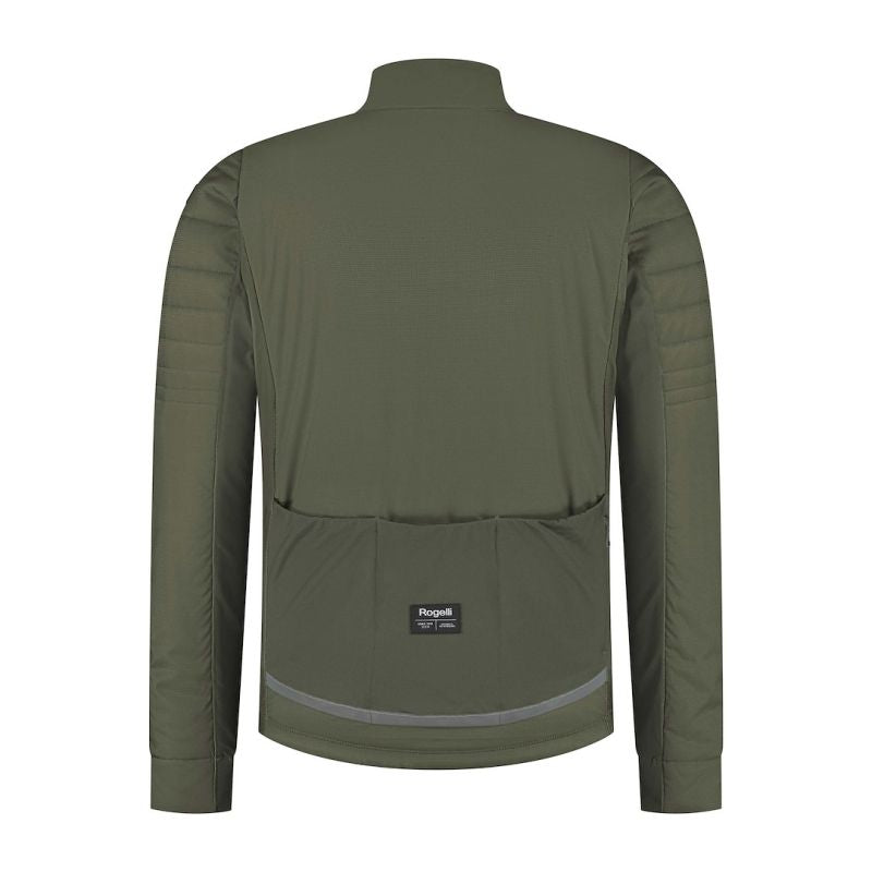 Rogelli ELEMENT green winter cycling jacket 3XL zöld kötött sapka SIRC1100005.400.3XL