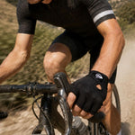 Dunlop Black Senior Cycling Gloves Rl fekete kesztyű GSP-1042367