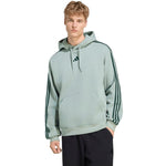 Adidas Men's Essentials 3-Stripes Fleece Hoodie light zöld férfi kapucnis pulóver KY4172