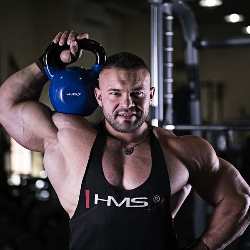 HMS Blue KNV06 cast iron kettlebell kék súlyzó 17-64-041