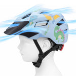Wozinsky Children's MTB Bike Helmet with Detachable Visor XS - Light Blue jasnoniebieski \ 48-52 cm védőfelszerelés HT-45R-199824
