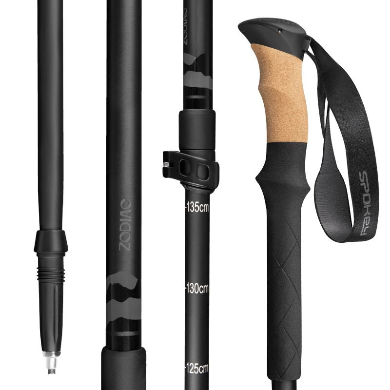 Spokey Zodiac trekking poles 105-135 cm three-segment SPK-944817 General