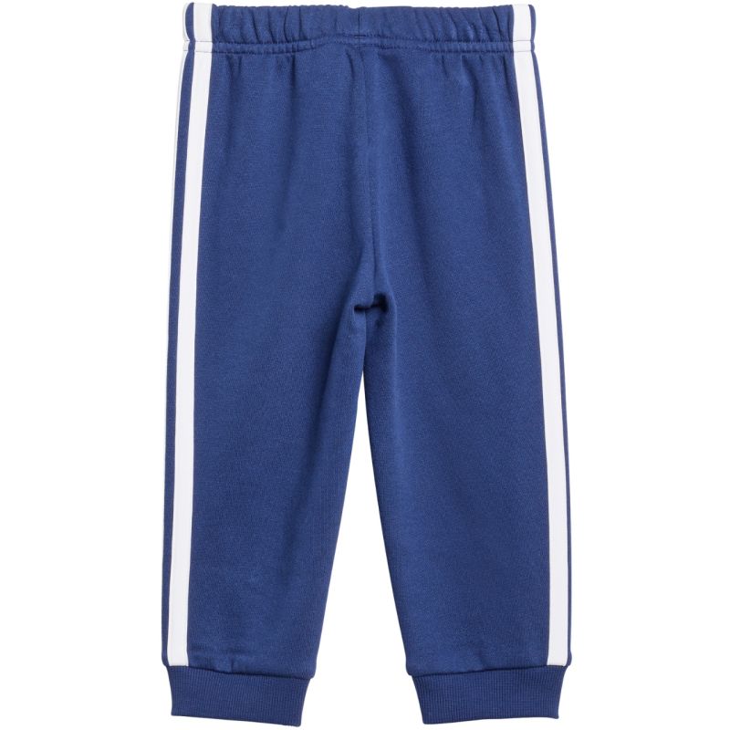 adidas Essentials Tiberio 3 Stripes Fleece Tracksuit for Kids Blue KC6004