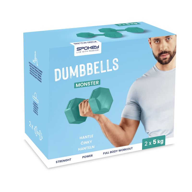 Spokey Monster dumbbells 2x 5 kg SPK-943622 Edzőfelszerelés
