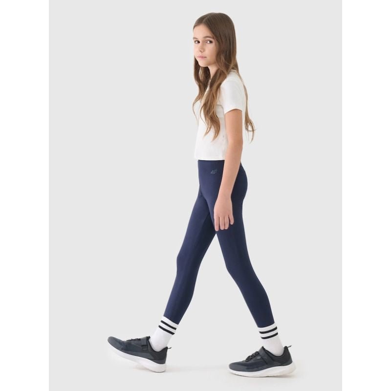 Girls' knitted 4F 4FJWMM00TTIGF220-31S leggings