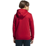 adidas Entrada 26 Full Zip Hoodie for Kids Red KH1781 piros kapucnis pulóver