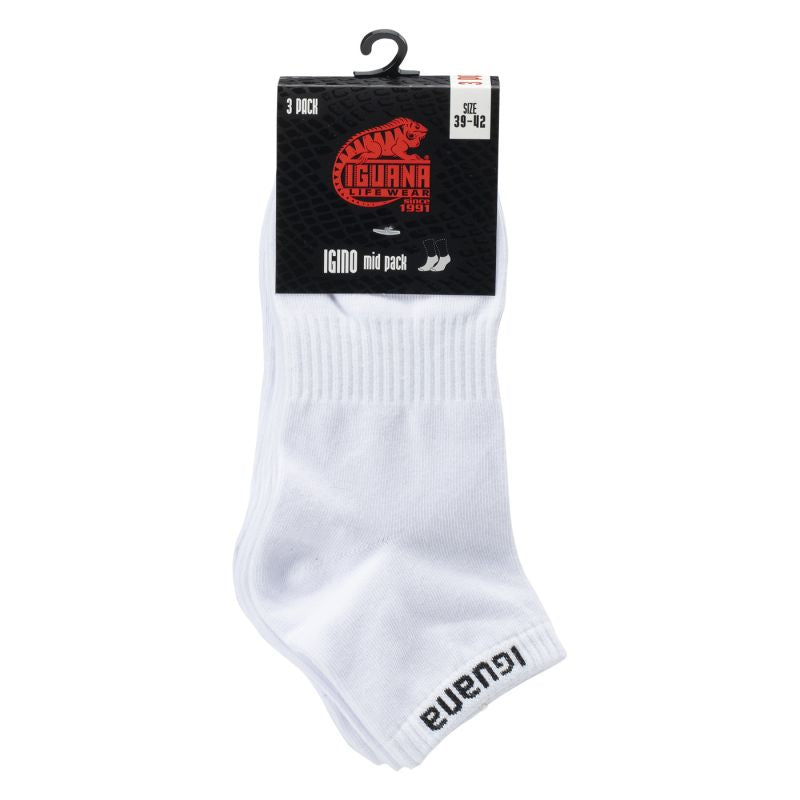 Iguana Igino Mid 3 Pack Socks fehér zokni 92800633855