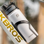 Rockbros 35210029006 thermal bicycle bottle for drinks 650 ml - white biały \ 650 ml water bottles, training equipment, tourist equipment