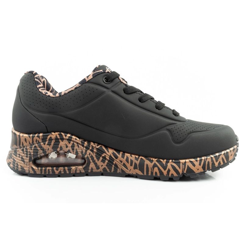 Skechers Uno-Loving Love women's sports sneakers fashionable black Cipő