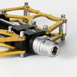 Rockbros 2010-12L Aluminum Platform Bicycle Pedals - Gold
