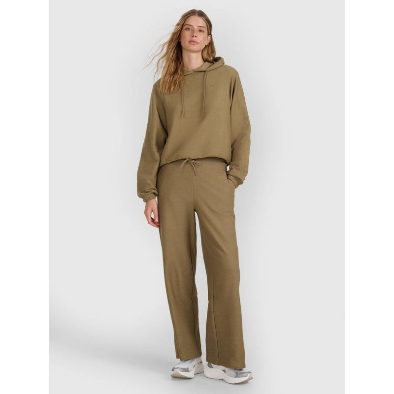 Women's 4F 4FRAW25TTROF1669-83S structured knit sweatpants melegítőnadrág