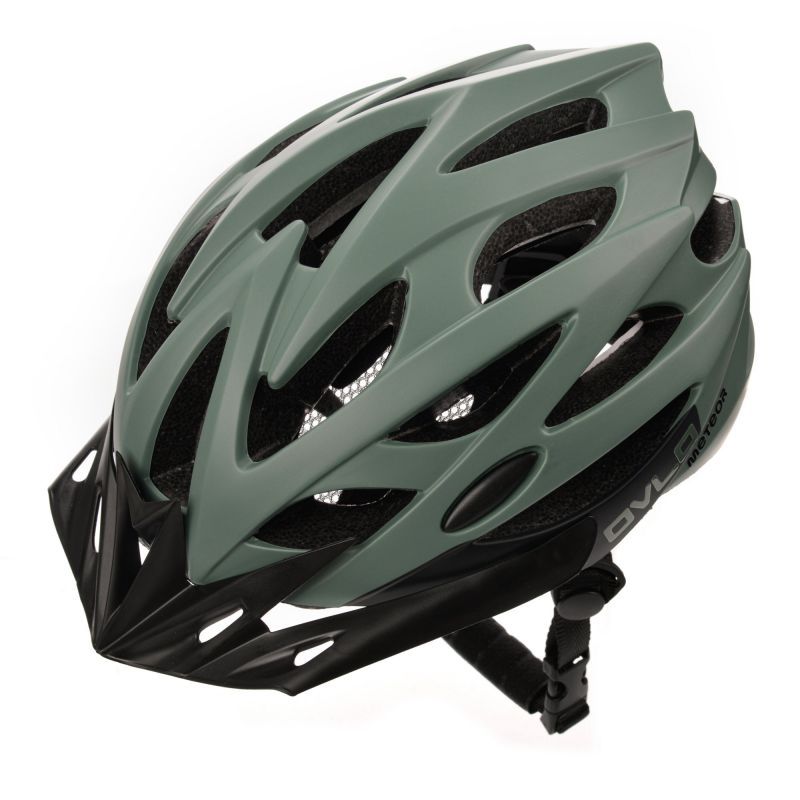 Meteor Ovlo M Bicycle Helmet 55-58 cm Green uniw helmets