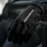 Rockbros cycling gloves spring/summer/autumn, full, size: XL - black czarny \ xl kesztyű