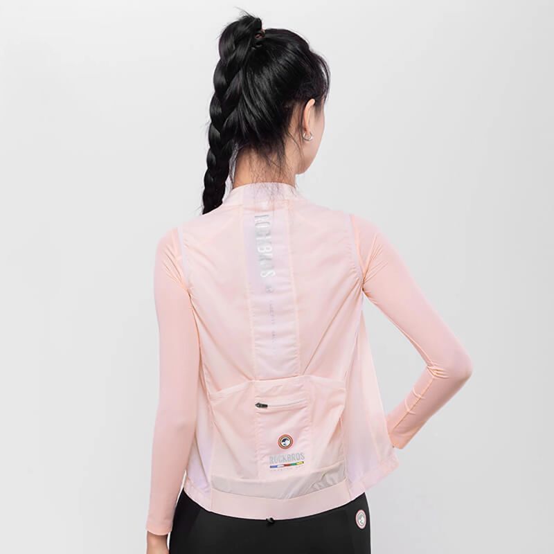Rockbros ROAD TO SKY women's cycling vest lightweight breathable L - pink l \ różowy vests