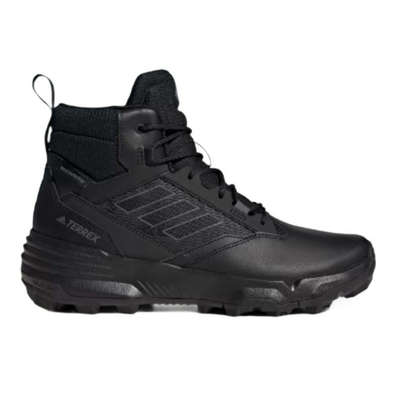 Adidas Terrex Unity Leather Mid RAIN.RDY men's winter boots black - GZ3325 fekete túracipő