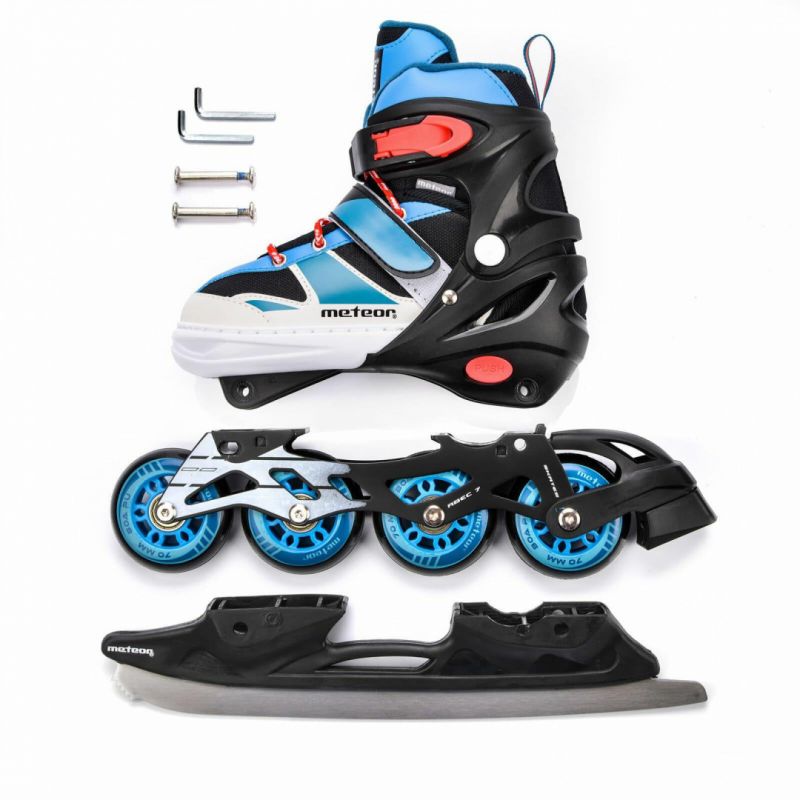 Meteor 2in1 Inv. L blue roller skates kék görkorcsolya