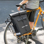 Rockbros Bike Bag with Backpack Function, Waterproof, with Helmet Attachment 18l - Black fekete helmets