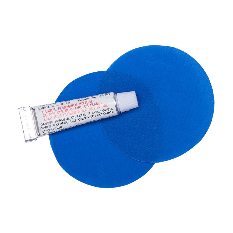 NILS CAMP NC4001 self-inflating mat with pillow, blue - 3.8 cm