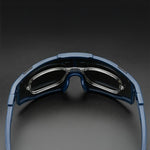 Rockbros SP258 ROAD TO SKY Cycling Glasses Polarized Blue Lenses - Navy Blue granatowy training equipment