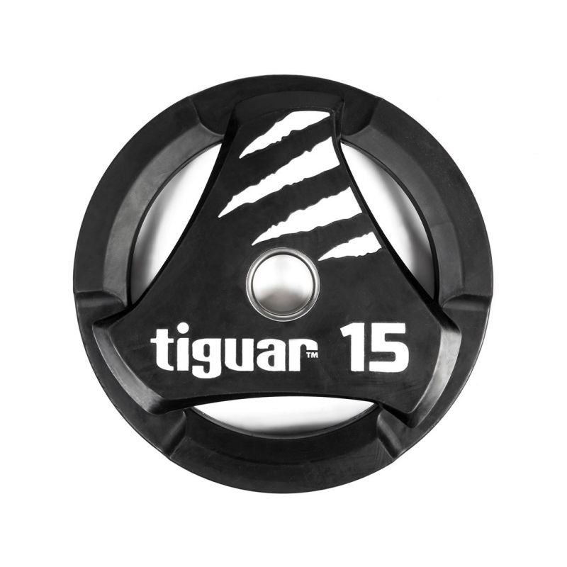 Tiguar PU Olympic plate 15 kg fekete kiegészítő TI-WTPU01500