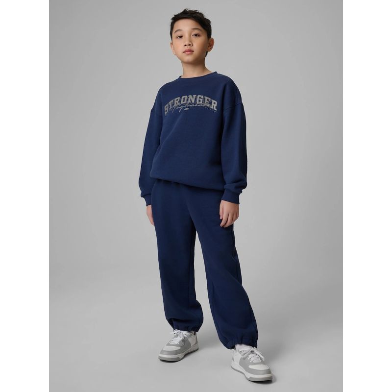 Boys' wide leg sweatpants 4F