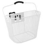 Front Bicycle Basket Click-Mounted White