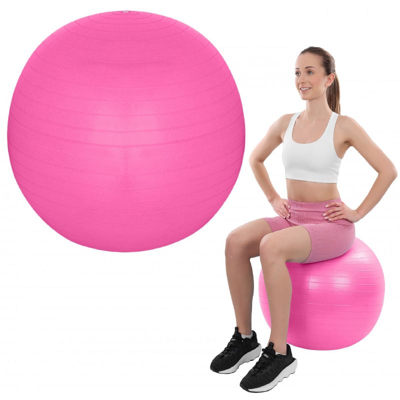 XQMAX Fitness 75cm Antiburst Pink rózsaszín futball labda GSP-7076960