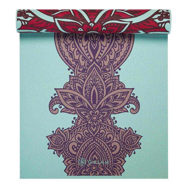 Gaiam Ara Rouge Double-Sided Yoga Mat 6 mm 63368 Edzőfelszerelés